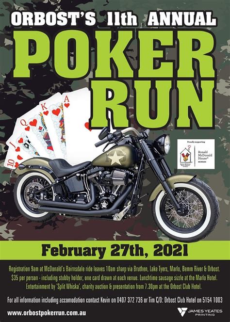 Poker Run 2024 Agenda