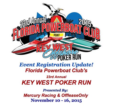 Poker Run Key West Novembro 2024