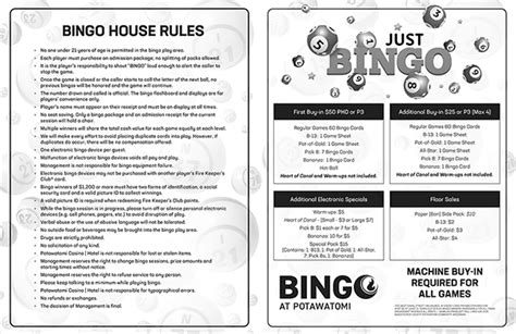 Potawatomi Casino Bingo Pessoal