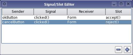 Qt Slot Editor