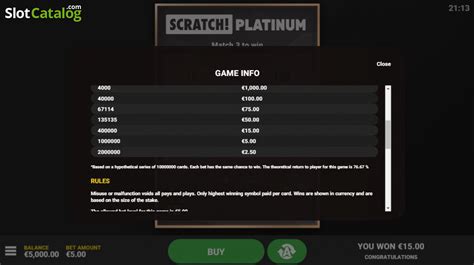 Slot Scratch Platinum