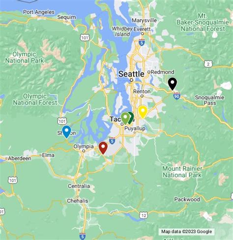Tacoma Casinos Mapa