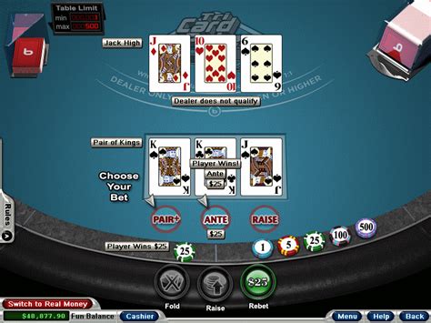 Three Card Poker Bodog