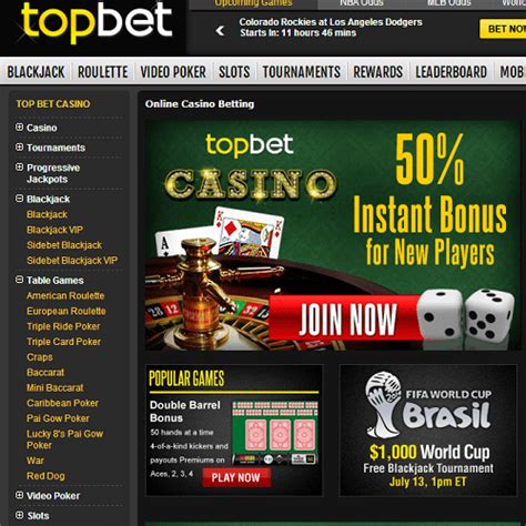 Top Bet Casino Bonus