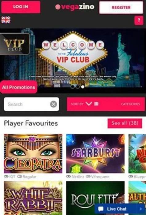 Vegazino Casino Online
