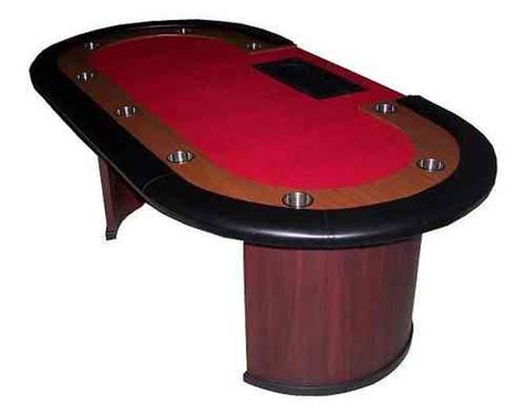 Vermelho Mesa De Poker De Topo
