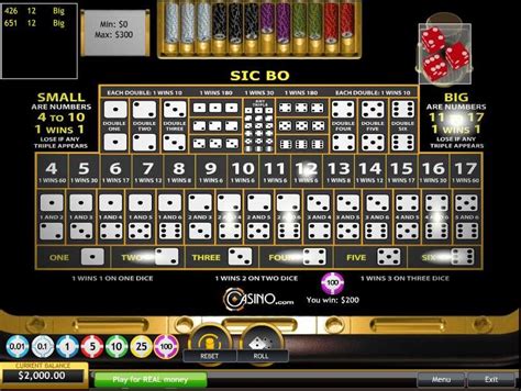 Virtual Sic Bo Slot - Play Online