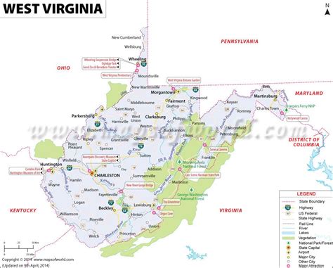 Wv Casinos Mapa