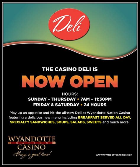 Wyandotte Casino Menu