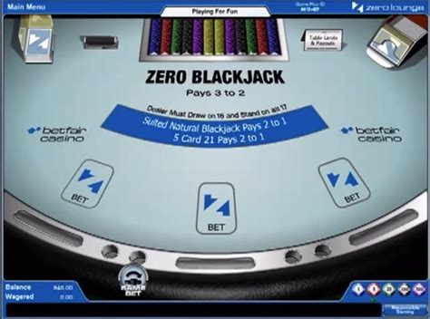 Zero Blackjack Borda De Casa